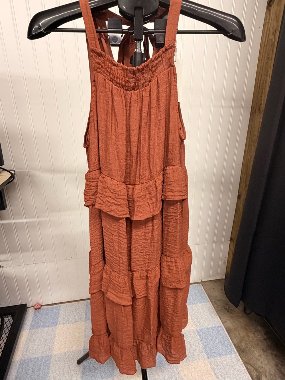 Rust Tiered Maxi Dress - Women